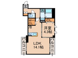 ハーモニーコート月島の物件間取画像